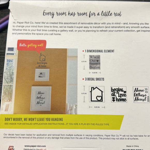 15 piece faux wood sign - Picture 3 of 3